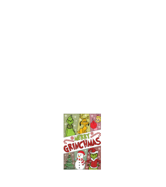 Merry Grinchmas - Grinch model alb pe tricou