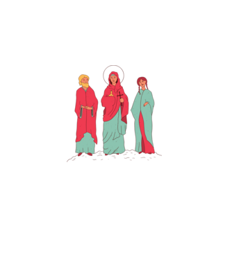 Sfinți model alb pe tricou