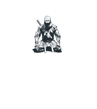 Ninja model turcoaz pe tricou