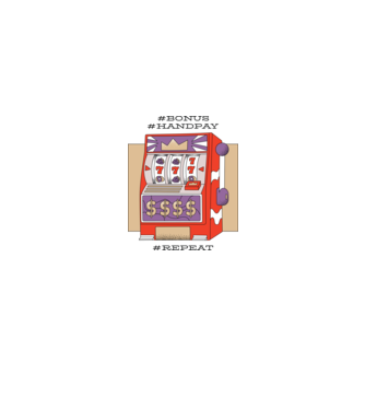 Slot machine model alb pe tricou