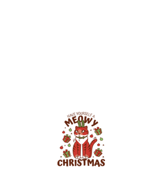 Have yourself a Meowy Christmas - Cicás Karácsony model negru pe tricou