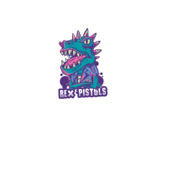 Rex Pistols model negru pe tricou