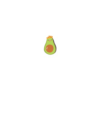 Avocado Queen Regina Avocado model negru pe tricou