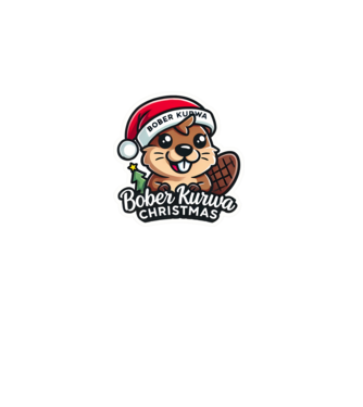 Bober Kurwa Christmas 1 model alb pe tricou