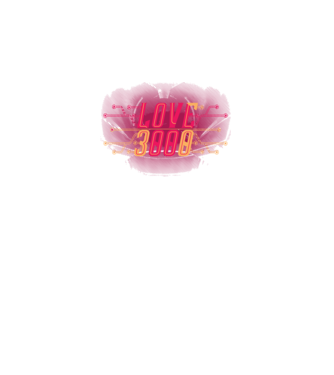 Love 3000 model negru pe tricou