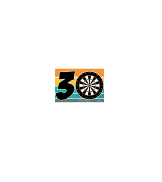 'I''m not 30 I''m double 15 darts birthday' model negru pe tricou