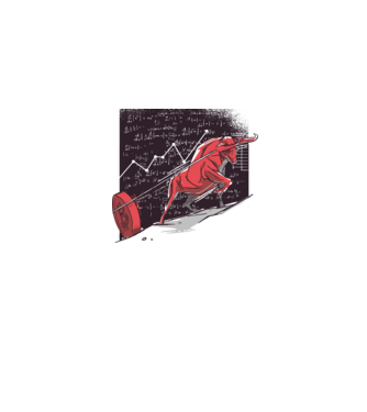 Taur Bitcoin model gri pe tricou