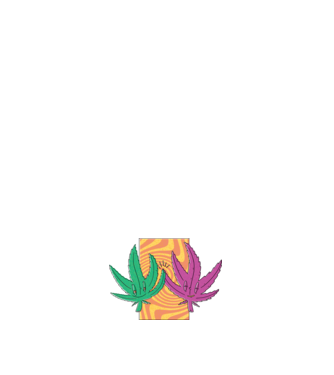 Frunze marijuana salut model negru pe tricou