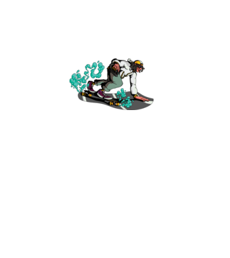 Longboard model gri pe tricou