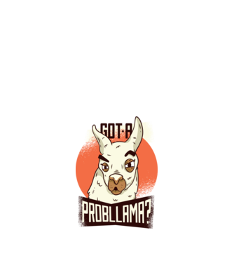 Got a Probllama? Lama model nisipiu pe tricou