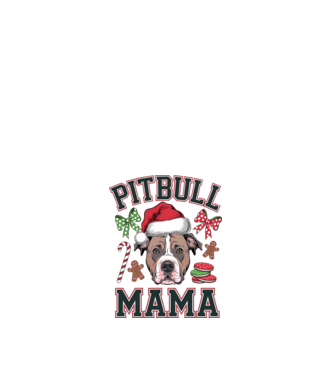 Pitbull Mama model alb pe tricou
