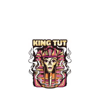 King Tut - Faraonul Tutankhamon model verde de măr pe tricou