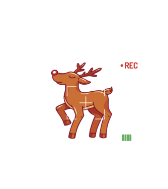 Most likely to shoot the reindeer tonight model alb pe tricou