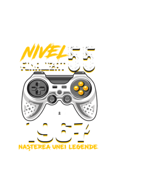 Nivel 55 finalizat. 1967 nașterea unei legende model alb pe tricou