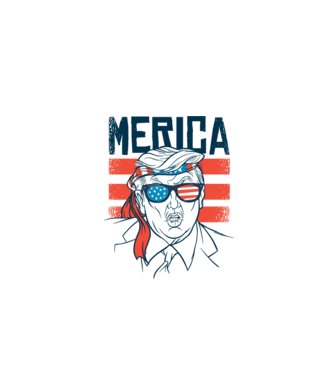 Merica Trump 2020 Usa model alb pe tricou
