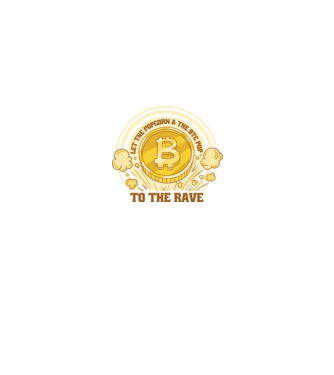 Bitcoin to the Rave model negru pe tricou