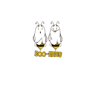 Boo Bees - Albine fantomă Halloween model gri pe tricou