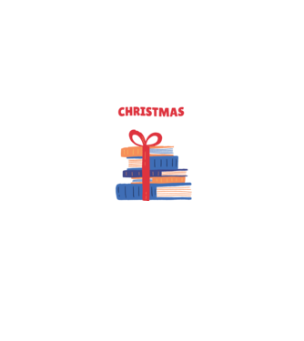 All I want for Christmas is Books tricou cu cărți model negru pe tricou