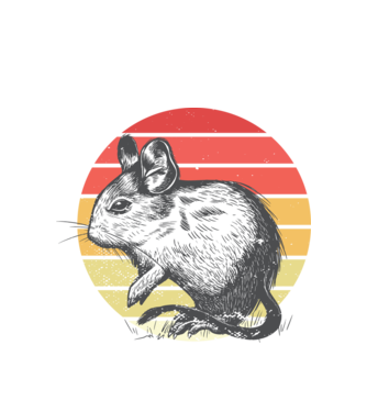 Retro Degu model alb pe tricou
