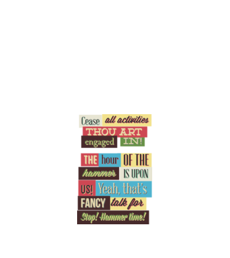 Cease all activities thou art engaged in model alb pe tricou