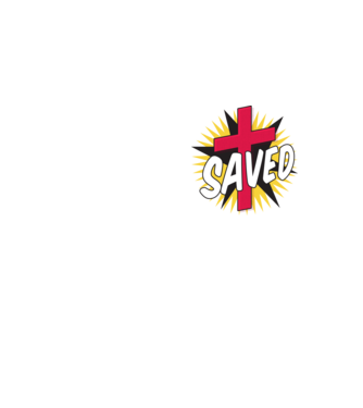 Saved Isus Cruce model galben neon pe tricou