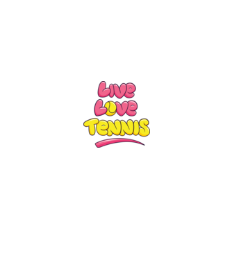 Live Love Tennis model alb/roșu pe tricou