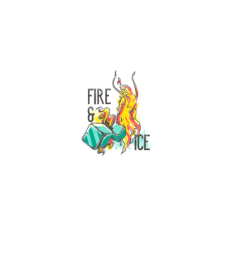Fire and Ice model gri pe tricou