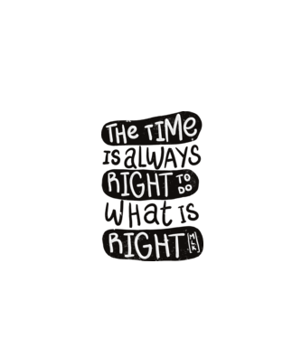 The time is always right model verde de măr pe tricou