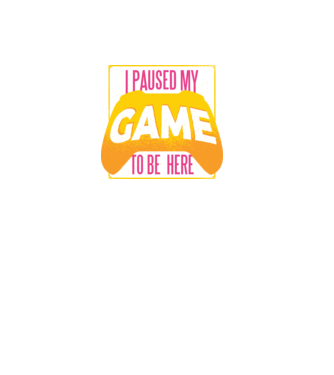 I paused my game to be here tricou amuzant Gamer model negru pe tricou