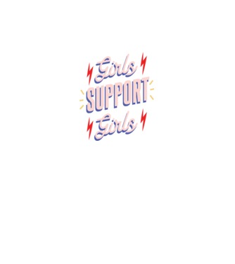 Girls Support Girls Ziua Femeii model negru pe tricou