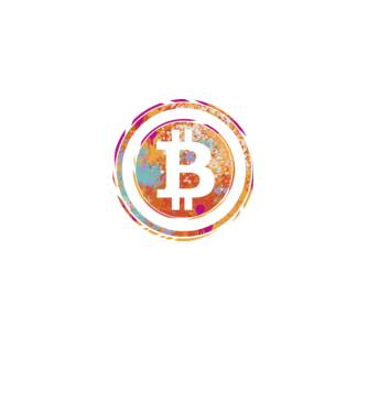 Bitcoin Watercolor model negru pe tricou