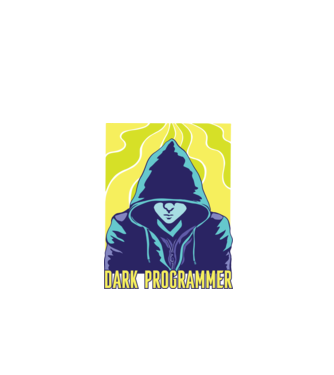 Dark Programmer model negru pe tricou