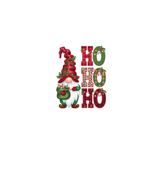 HOHOHO Gnome model negru pe tricou