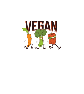 Legume vegan model alb pe tricou