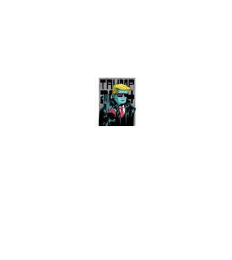 Trump Terminator 2024 model negru pe tricou
