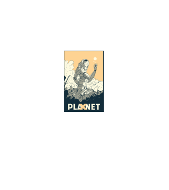 Planet X model gri pe tricou
