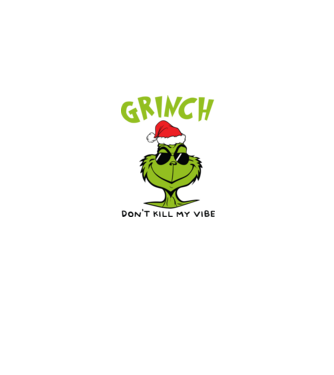 Grinch - Don't kill my vibe model albastru jeanși pe tricou