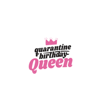 quarantine Queen model alb pe tricou