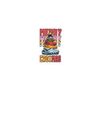 Merry Croxmas  model negru pe tricou