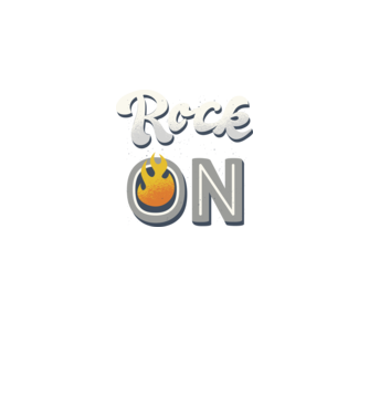 Rock On model negru pe tricou