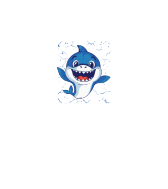 Baby Shark tricou drăguț cu rechin model gri pe tricou