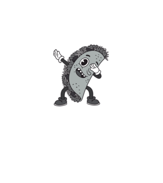 Taco DAB model alb pe tricou