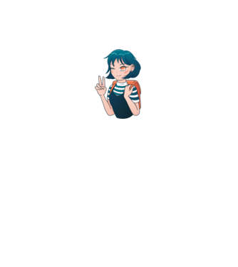 Anime fată model alb pe tricou