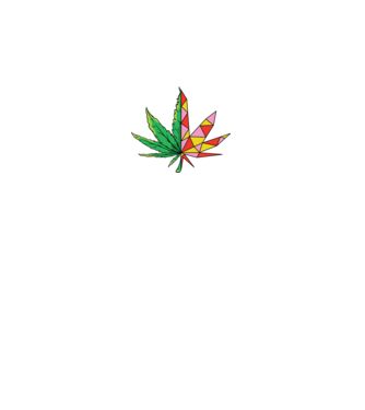 Frunză de marijuana model alb pe tricou