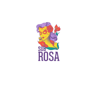 Sub Rosa model alb pe tricou