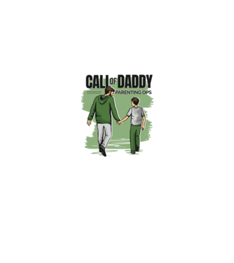 Call of Daddy - Pentru tata model alb pe tricou