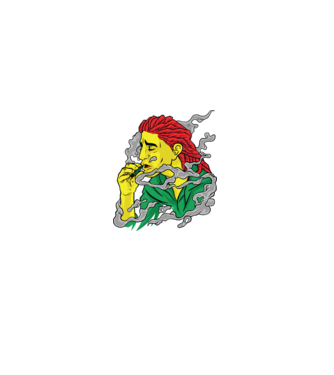 Dreadlock model negru pe tricou