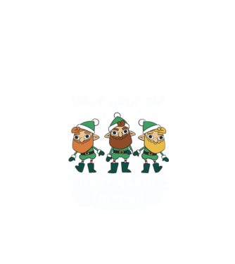 Să ai un Crăciun fericit de Elf model negru pe tricou