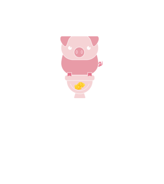 Little Pig model negru pe tricou