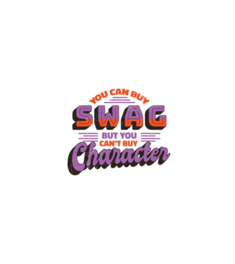 You can buy swag but you cant buy character model alb pe tricou